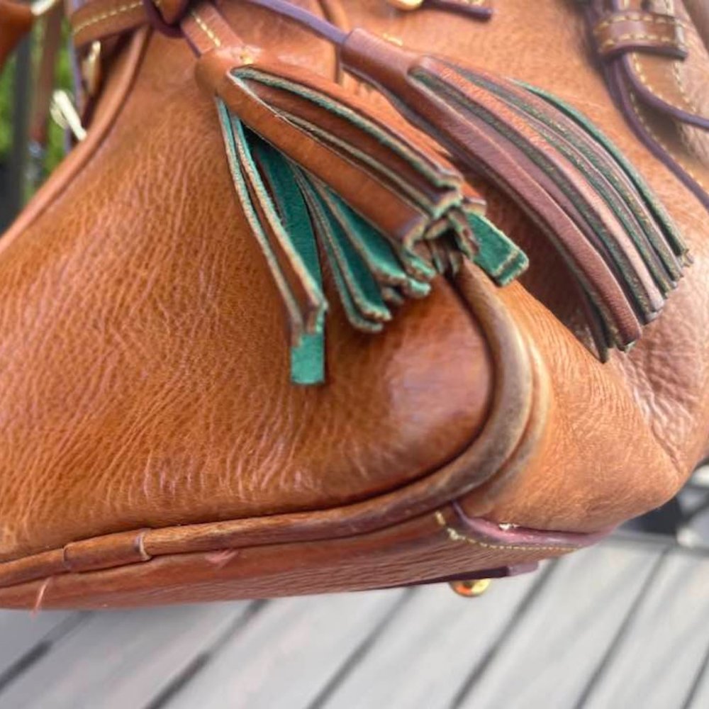 Dooney and Bourke Florentine Domed Buckle Satchel - Natural - Picture 9 of 16